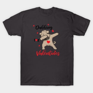 Valentines Shirt, Dabbing Dog Heart, Gift and Décor Idea T-Shirt